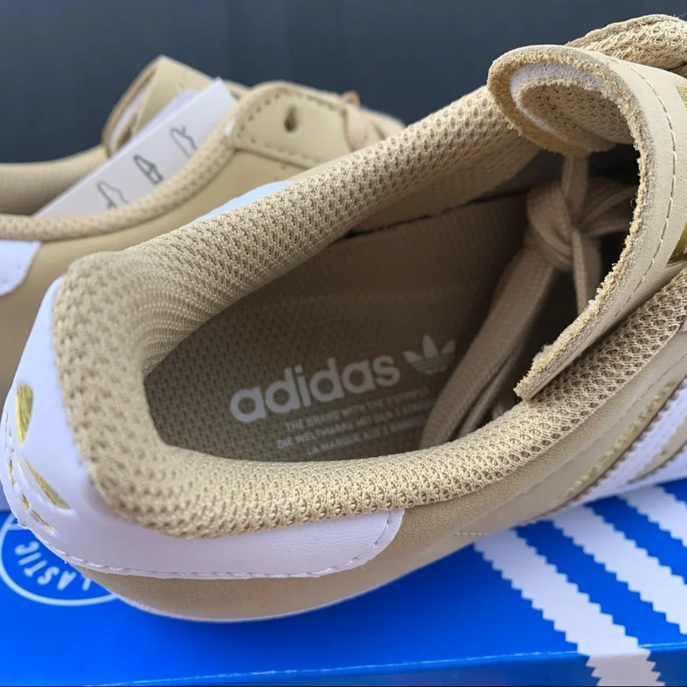Adidas Superstar Desert Tan Sneakers Women’s Various Sizes - Picture 3 of 12